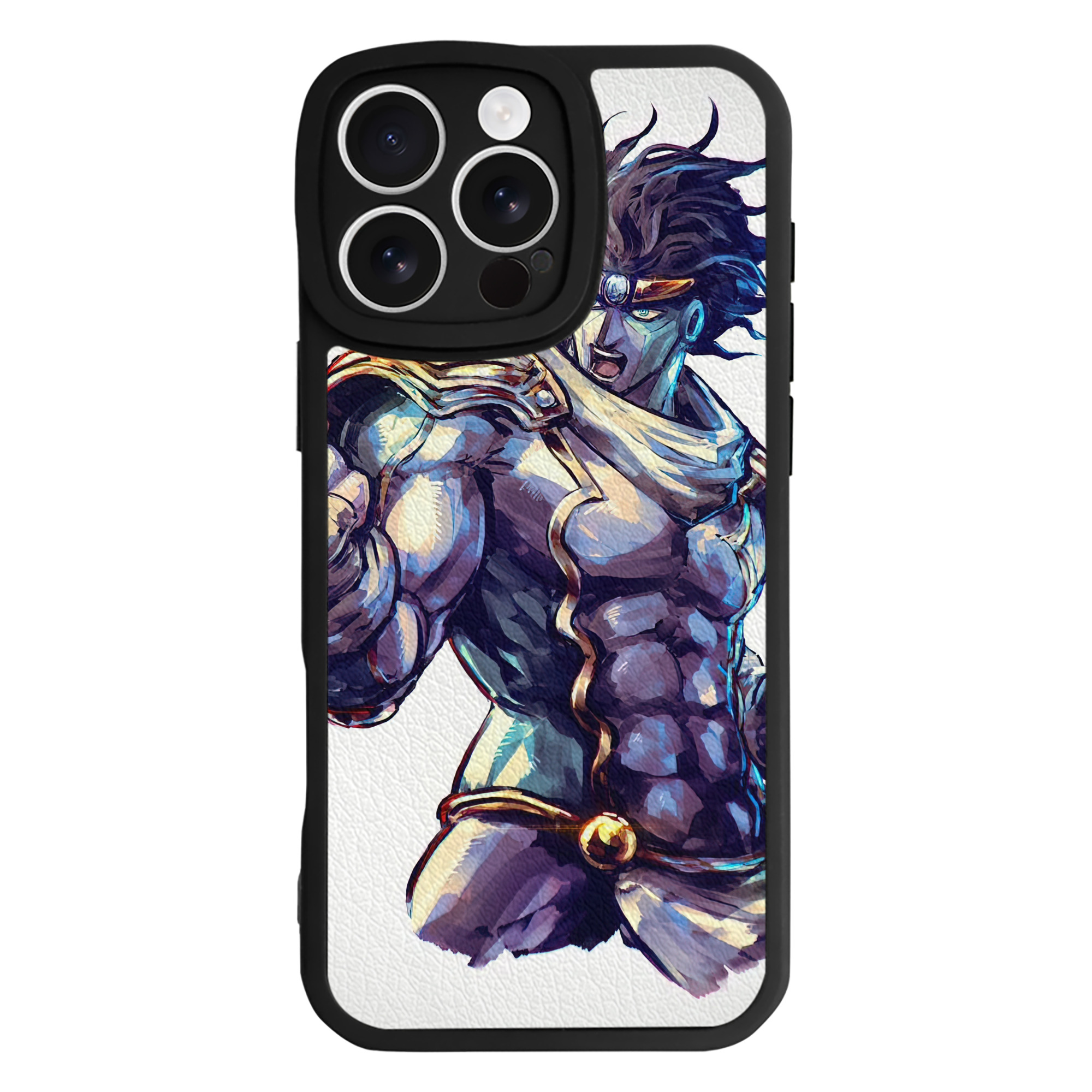 （画像用） ジョジョの奇妙な冒険 JoJo's Bizarre Adventure 【iPhone 16シリーズ対応】シリコンスマホケース（レザー調） 材質：シリコン